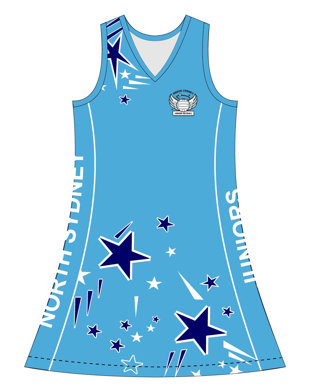 blue netball dresses Hybrid Match Netball Dress (Royal Blue)